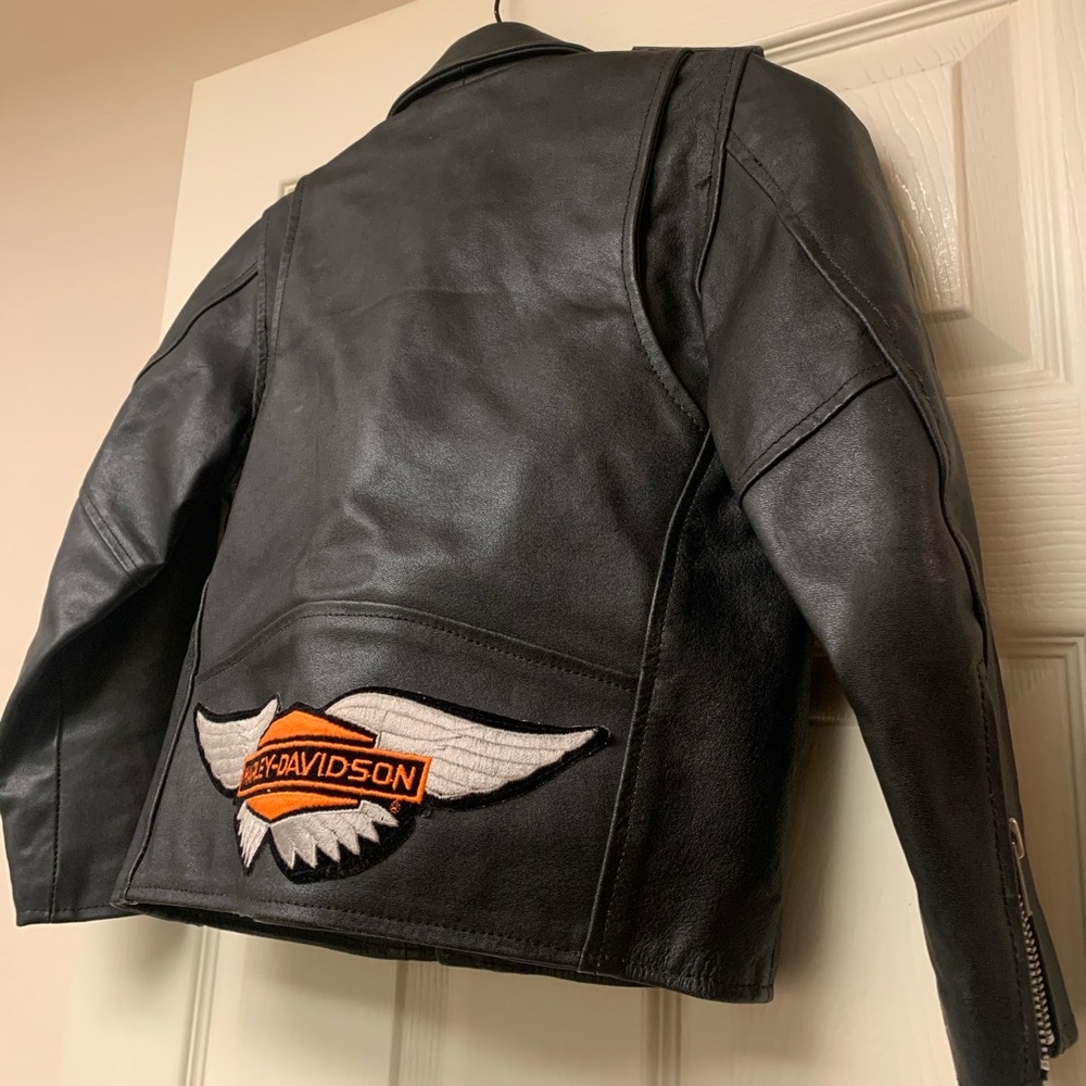 Leather Jacket With Harley-Davidson Patch - image 6